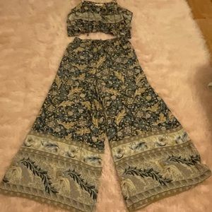 SPELL OASIS SET, CROP TOP, PANTS EUC